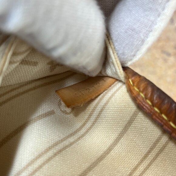 Louis Vuitton Neverfull MM Shoulder Bag Damier Azur Tote Bag w/ Dust Bag - Picture 13 of 13